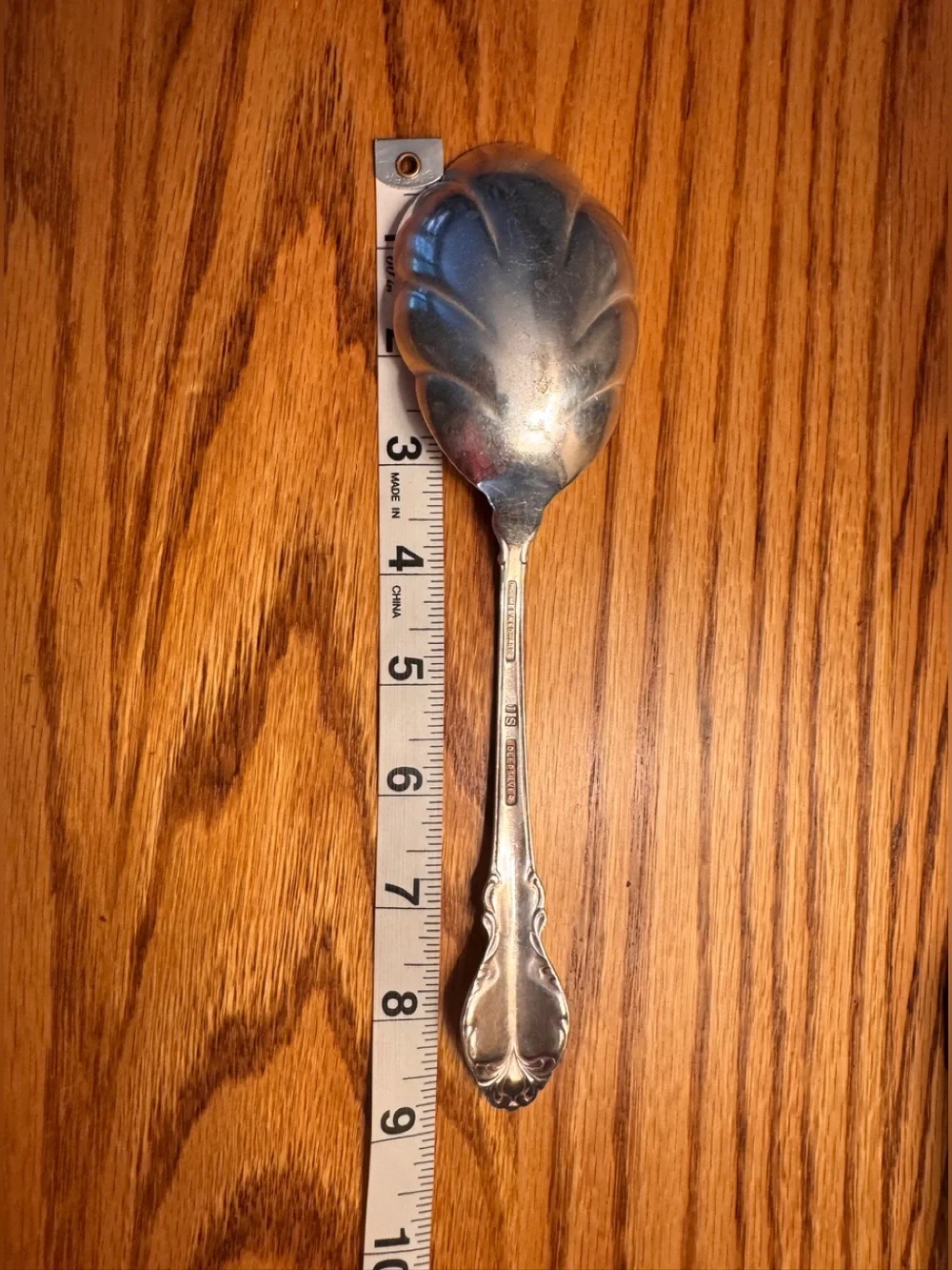 Vintage Holmes & Edwards Danish Princess Silver Plate Serving  Spoon Cottagecore